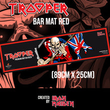 Load image into Gallery viewer, TROOPER LIMITED EDITION BAR MAT (red 89cm x 25cm)
